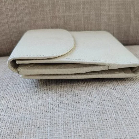 Gucci Cardholder Wallet Bifold Off White Genuine Leather Purse Made in Italy - Picture 4 of 14